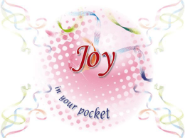 Joy in your pocket PowerPoint