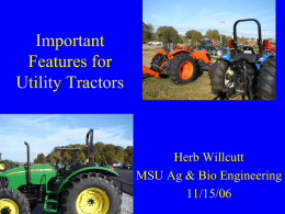Important Features for Utility Tractors 11 15 06a
