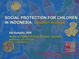 SOCIAL PROTECTION FOR CHILDREN IN DIFFICULT SITUATIONS
