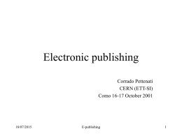 Electronic publishing