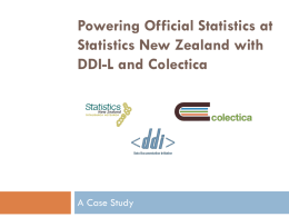 Powering Official Statistics at Statistics New Zealand