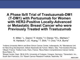 A Phase Ib/II Trial of Trastuzumab-DM1 (T
