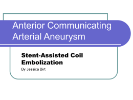 Anterior Communicating Arterial Aneurysm