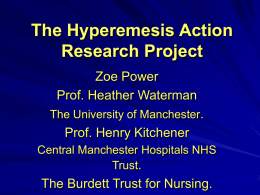 The Hyperemesis Action Research Project