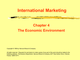 The Economic Environment Chapter 4