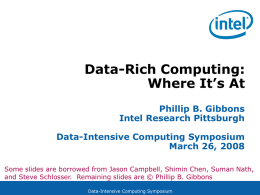 Data-Intensive Computing Symposium