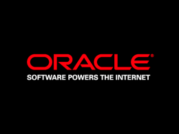 Oracle Products