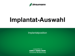 Implantatauswahl