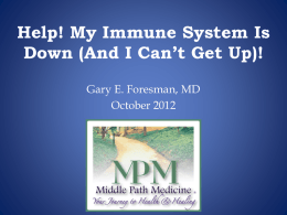 Help! My Immune System Is Down (And I Can&rsquo;t Get Up)!