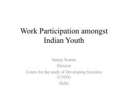 Indian Youth and the problem of Unemployment