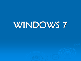 WINDOWS 7 - Itprojectsforyou