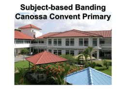 Subject-based Banding in St Andrew’s Junior School