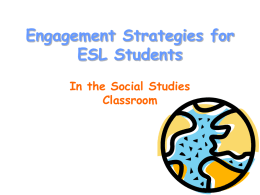 Engagement Strategies for ESL - Bend