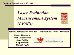 Laser Extinction Measurement System (LEMS)