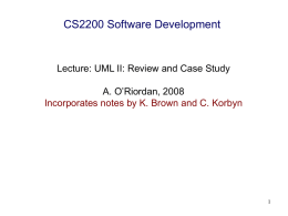Lecture 42: Development Case Study