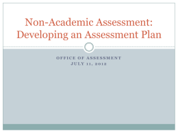 Assessment Workshop - Youngstown State University