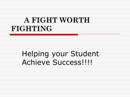 FIGHTING THE GOOD FIGHT - Livonia Franklin High School