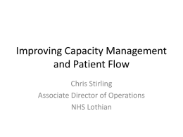 Patient Flow – NHS Lothian