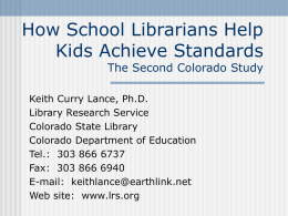 How School Librarians Help Kids Achieve Standards