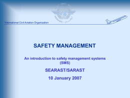 SAFETY MANAGEMENT SYSTEMS - COSCAP-NA
