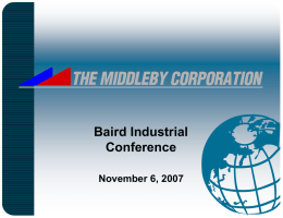 The Middleby Corporation