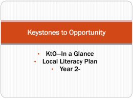 Keystones to Opportunity