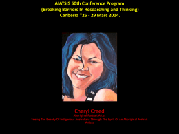 Cheryl Creed - Australian Institute of Aboriginal and