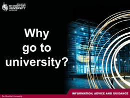 Why go to uno - Wiltshire College