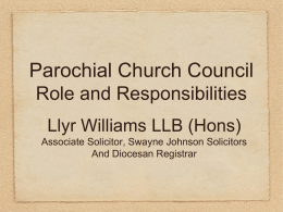Parochial Church Council Role and Responsibilities