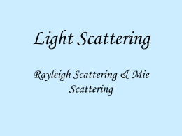 Light Scattering - www.gps.caltech.edu
