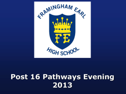 Help You Choose - Framingham Earl High School