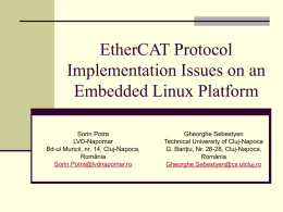 EtherCAT Protocol Implementation Issues on an Embedded