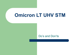 Omicron LT UHV STM