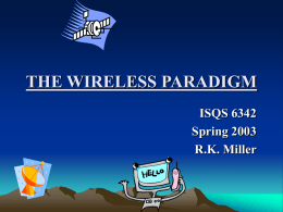 THE WIRELESS PARADIGM - Texas Tech University