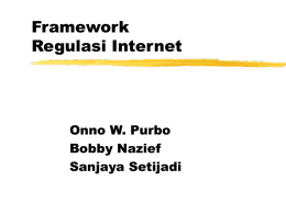 Framework Regulasi Internet - Institut Teknologi Bandung