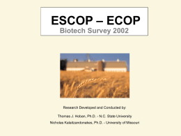 ESCOP PowerPoint Presentation