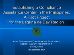 Establishing a Compliance Assistance Center in the