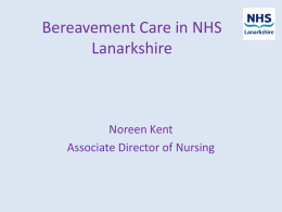 Bereavement Care in NHS Lanarkshire