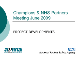 Champions & NHS Partners Meeting