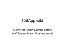 CritApp wiki