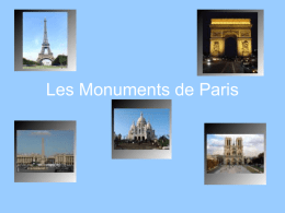 Les Monuments de Paris - Palisades High School