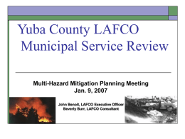 Municipal Service Review - Yuba County, California