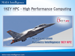 1KEY HPC - High Performance Computing