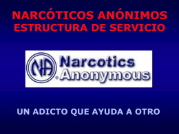 NARCOTICS ANONYMOUS SERVICE STRUCTURE