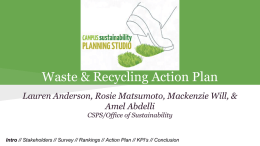 Waste & Recycling Action Plan
