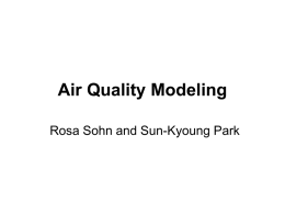 Air Quality Modeling - Georgia Institute of Technology