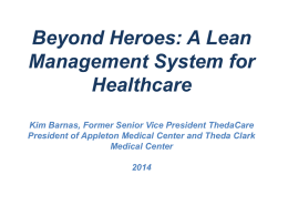 Beyond Heroes: A Lean Management System - My Site