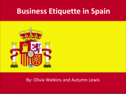 Business Etiquette in Spain