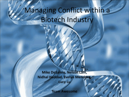 Biotechnology - Mike DeSalvio