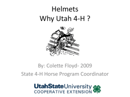 Helmets Why 4-H
